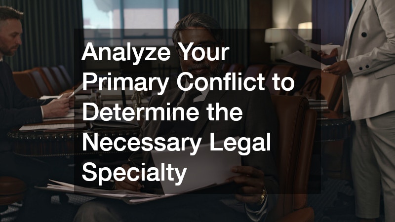 Analyze Your Primary Conflict to Determine the Necessary Legal Specialty