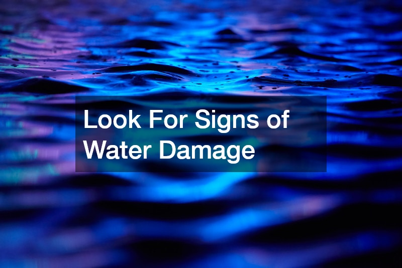 Look For Signs of Water Damage