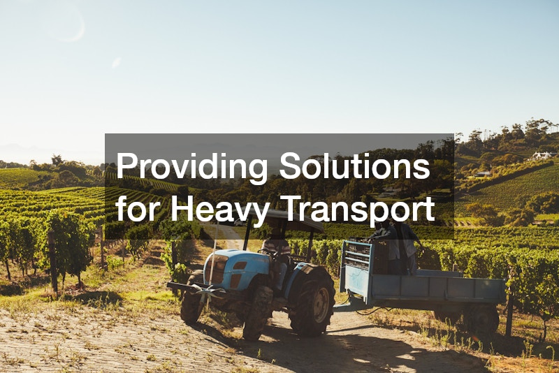 Providing Solutions for Heavy Transport