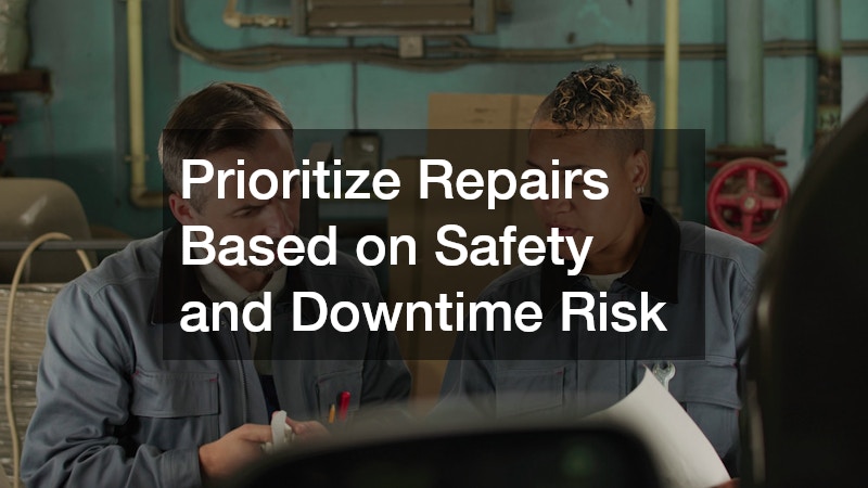 Prioritize Repairs Based on Safety and Downtime Risk