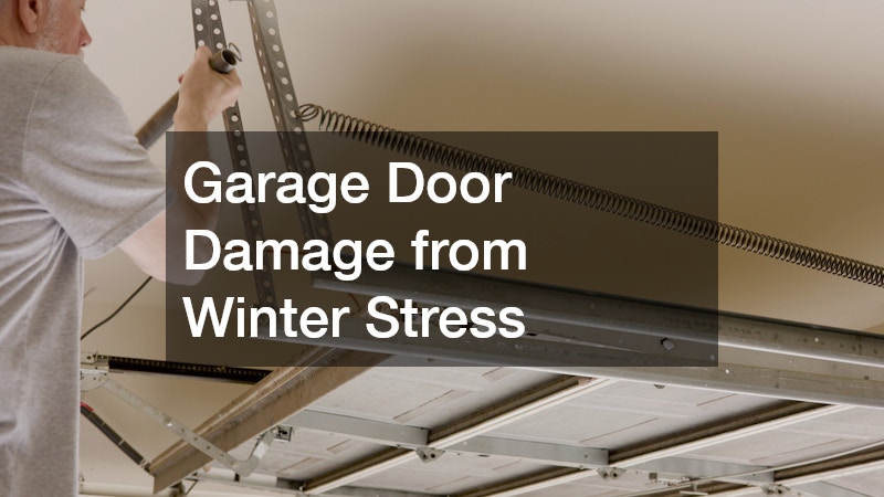 Garage Door Damage from Winter Stress