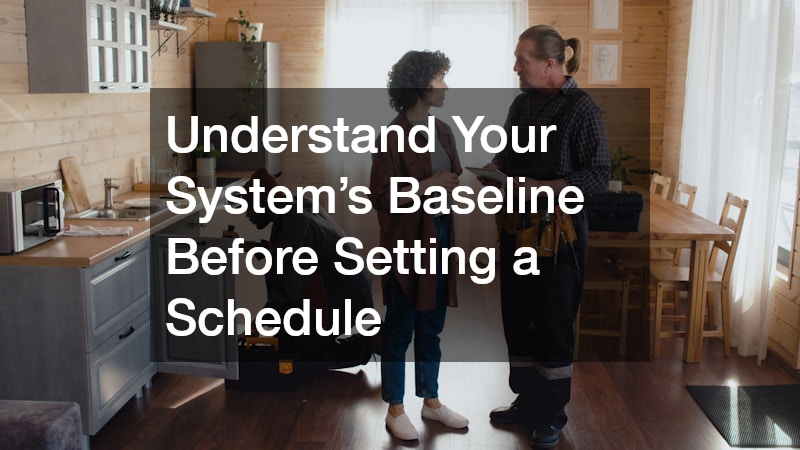 Understand Your System’s Baseline Before Setting a Schedule