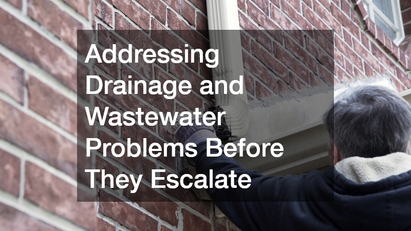 Addressing Drainage and Wastewater Problems Before They Escalate