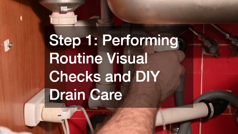 Step 1: Performing Routine Visual Checks and DIY Drain Care