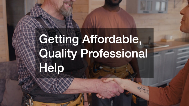 Getting Affordable, Quality Professional Help