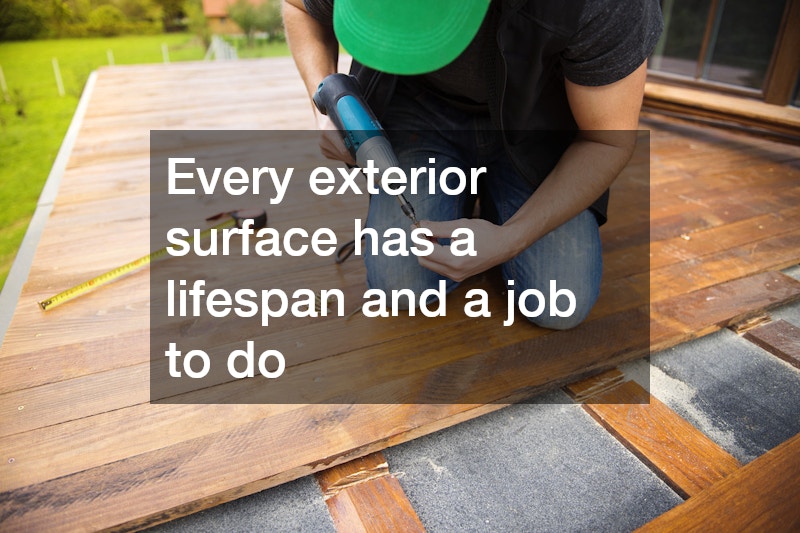 Every exterior surface has a lifespan and a job to do