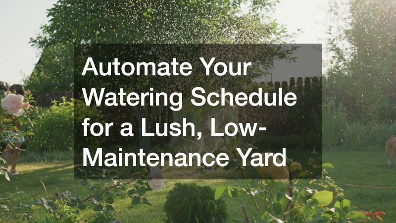 Automate Your Watering Schedule for a Lush, Low-Maintenance Yard