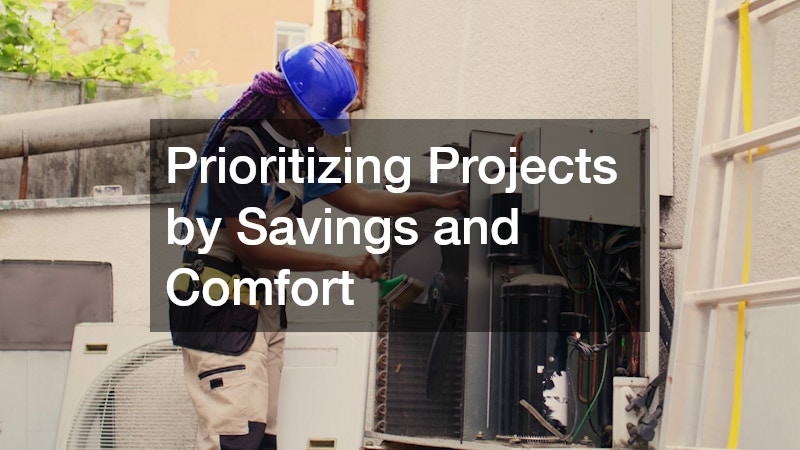 Prioritizing Projects by Savings and Comfort