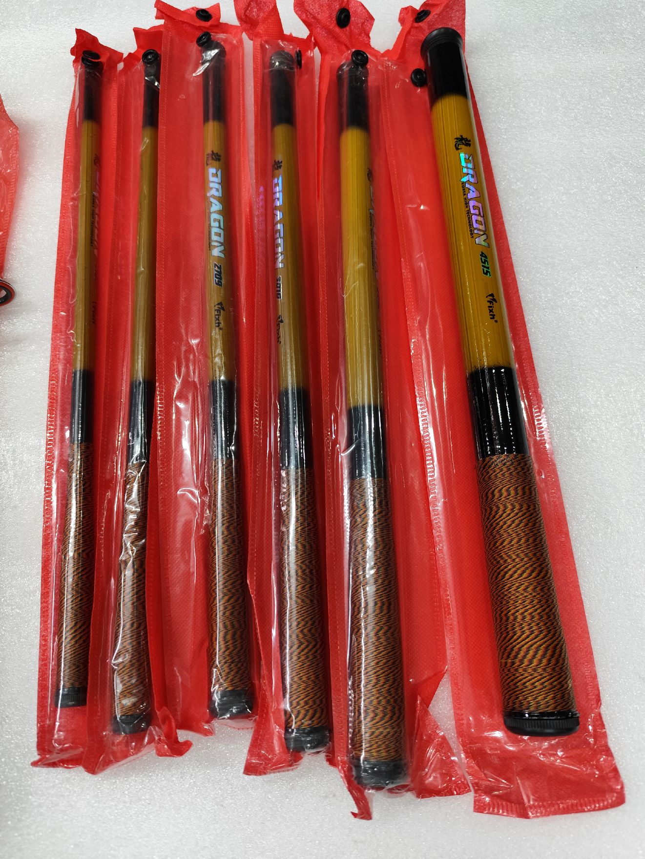dragon fishing pole Catfish Pro Black Fire 76 Casting Rod All sections come with a protective ring so you can pull sections off and work with a lighter pole Gallery