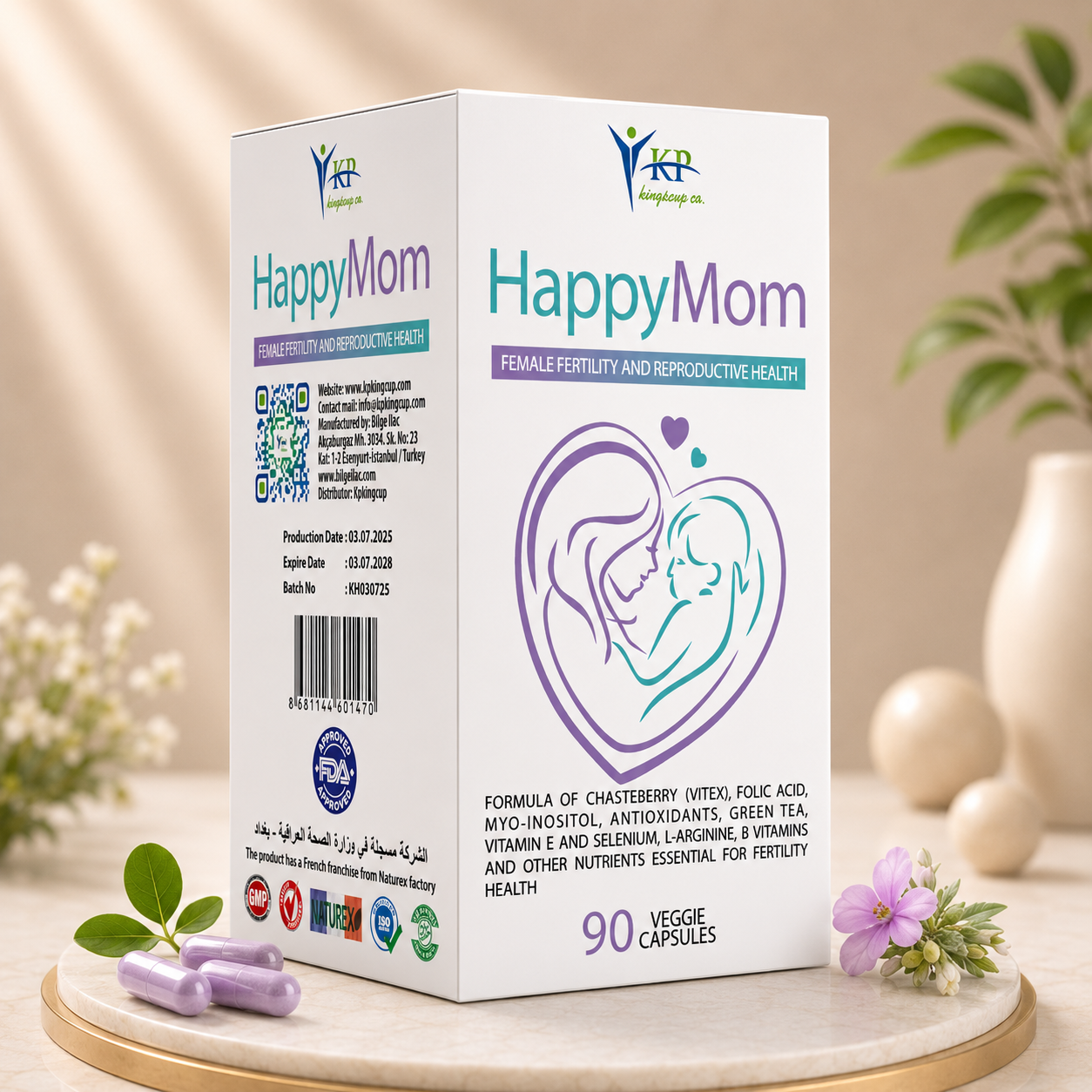 Happy Mom 90 Veggie Cap.