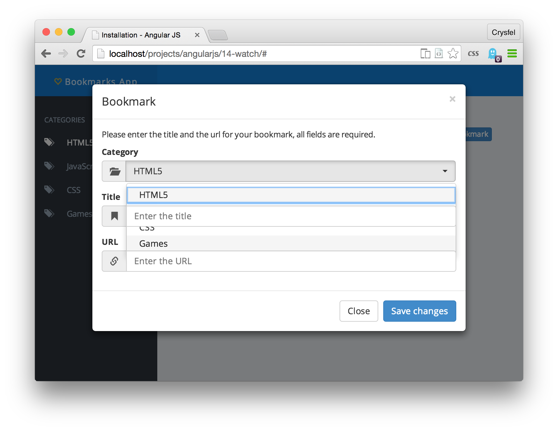 Using $watch to Track a Scope Variable - Learning AngularJS [Book]