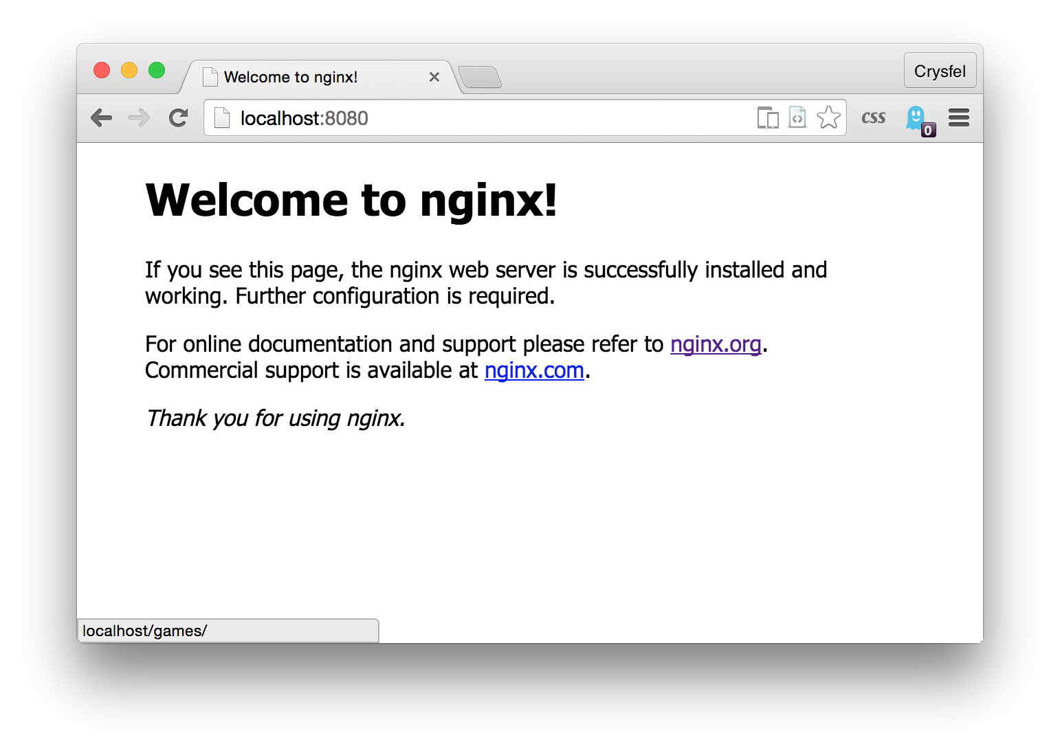 Instalacin del NGinx