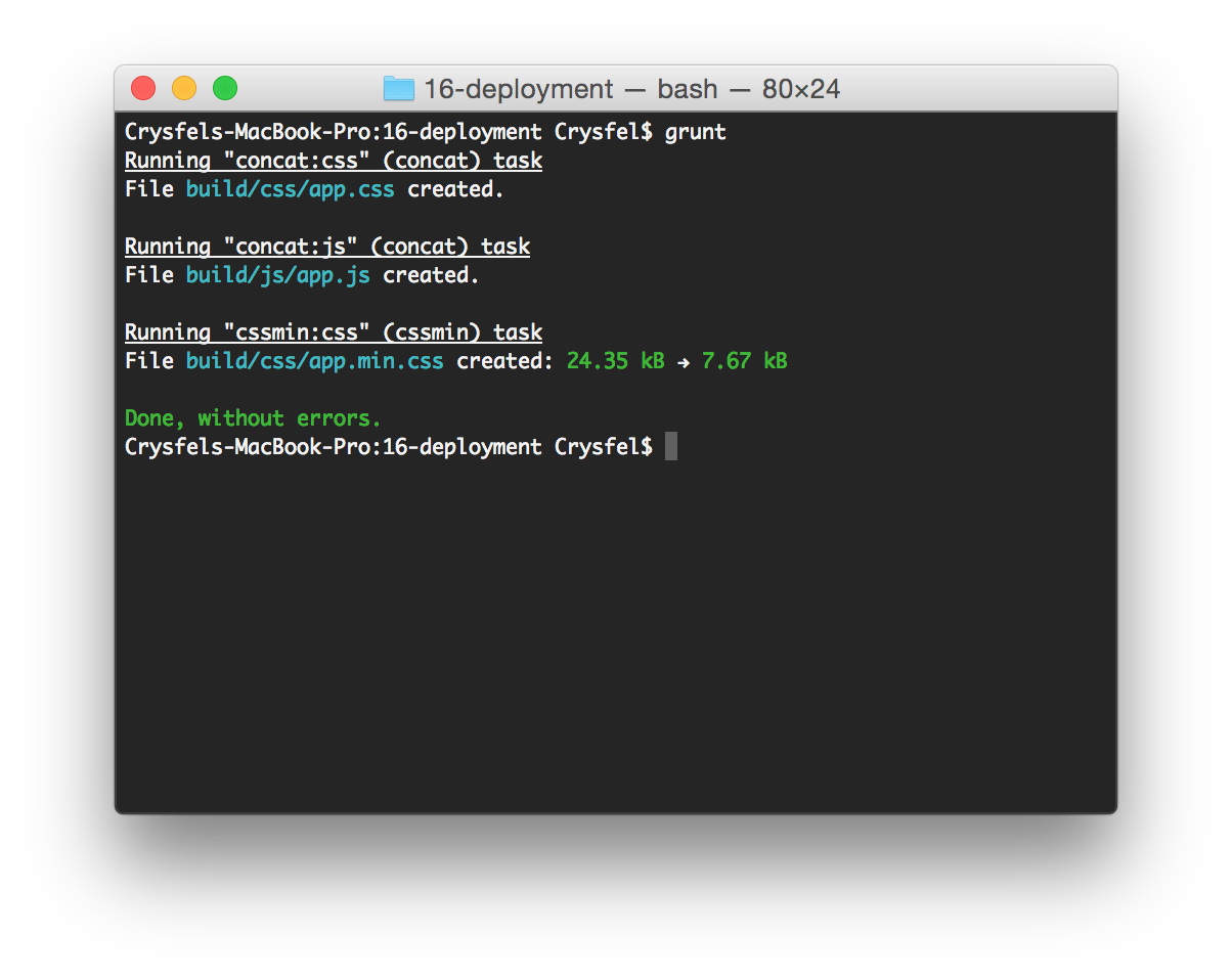 Image: https://s3.amazonaws.com/quizzpot/images/198-grunt-compress-css.png Comprimir CSS con Grunt