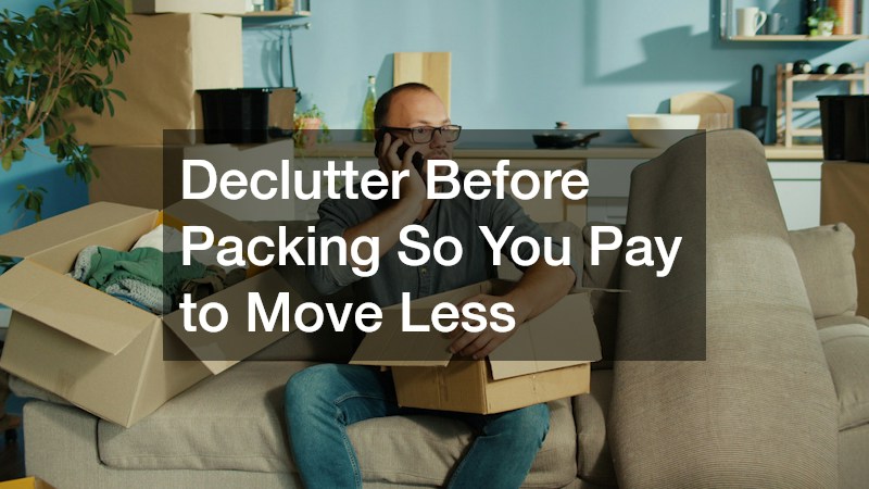 Declutter Before Packing So You Pay to Move Less