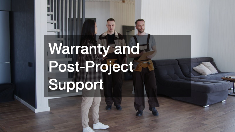 Warranty and Post-Project Support