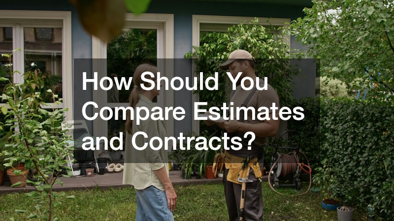 How Should You Compare Estimates and Contracts?