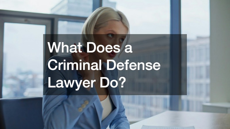 What Does a Criminal Defense Lawyer Do?