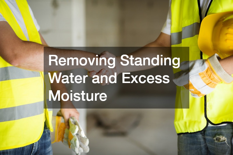Removing Standing Water and Excess Moisture