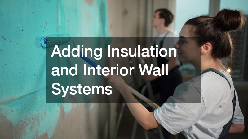 Adding Insulation and Interior Wall Systems