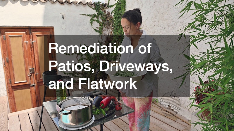 Remediation of Patios, Driveways, and Flatwork