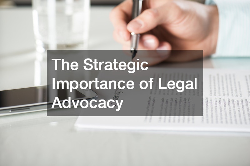 The Strategic Importance of Legal Advocacy