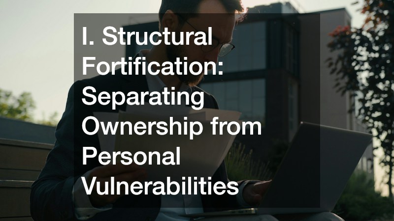 I. Structural Fortification: Separating Ownership from Personal Vulnerabilities