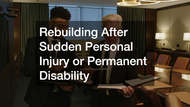 Rebuilding After Sudden Personal Injury or Permanent Disability