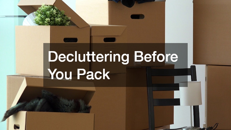 Decluttering Before You Pack