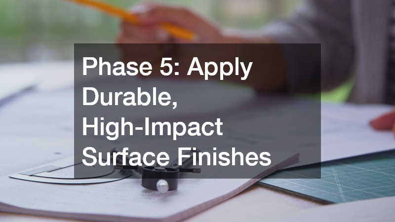 Phase 5: Apply Durable, High-Impact Surface Finishes