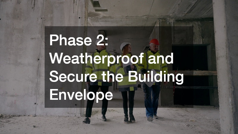 Phase 2: Weatherproof and Secure the Building Envelope