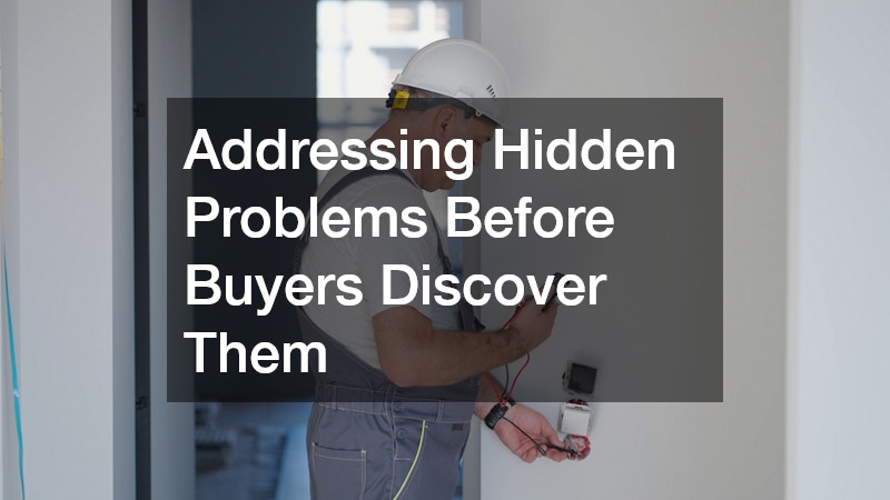 Addressing Hidden Problems Before Buyers Discover Them
