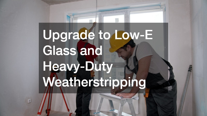 Upgrade to Low-E Glass and Heavy-Duty Weatherstripping