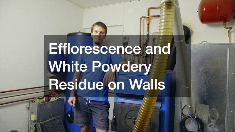 Efflorescence and White Powdery Residue on Walls