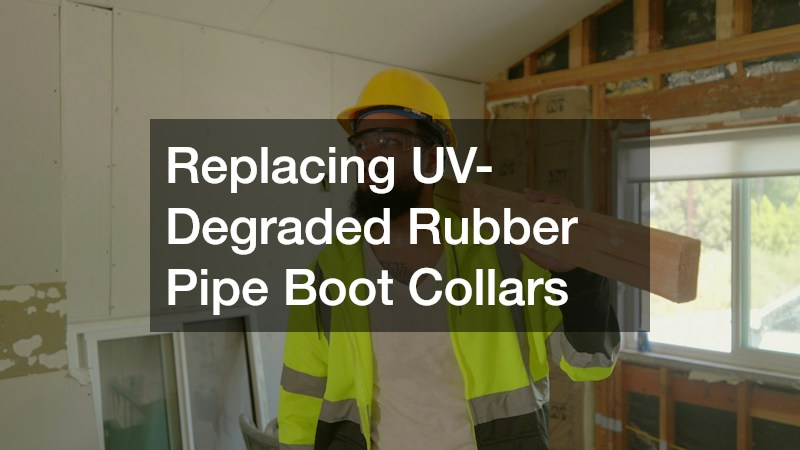 Replacing UV-Degraded Rubber Pipe Boot Collars