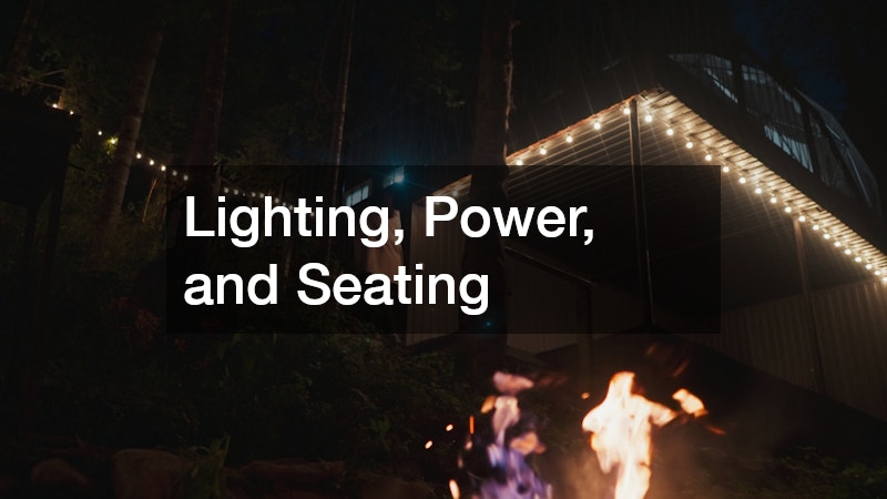 Lighting, Power, and Seating