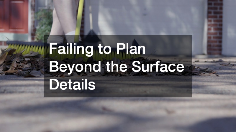 Failing to Plan Beyond the Surface Details