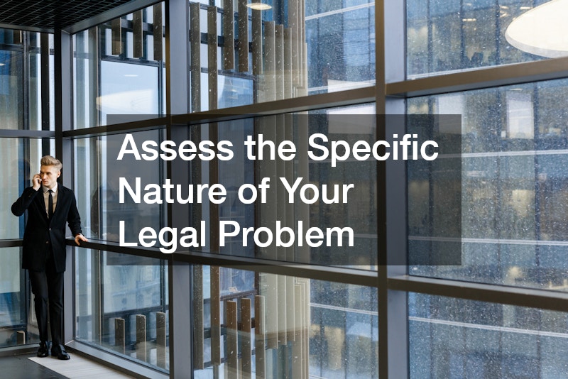 Assess the Specific Nature of Your Legal Problem