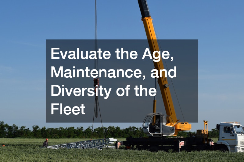 Evaluate the Age, Maintenance, and Diversity of the Fleet