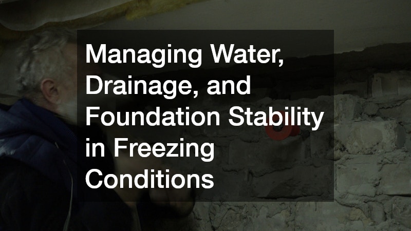 Managing Water, Drainage, and Foundation Stability in Freezing Conditions