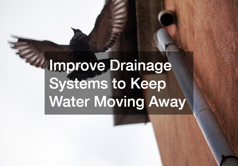 Improve Drainage Systems to Keep Water Moving Away