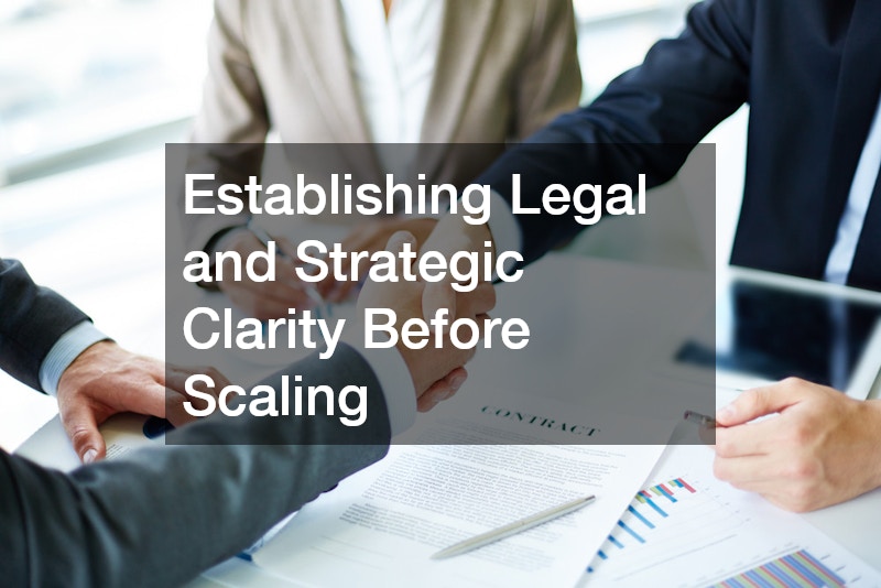 Establishing Legal and Strategic Clarity Before Scaling