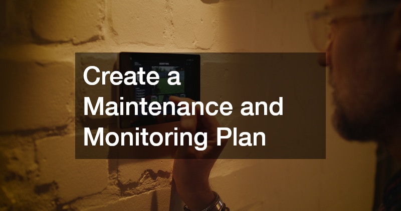 Create a Maintenance and Monitoring Plan