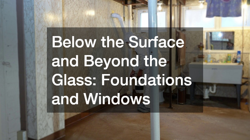 Below the Surface and Beyond the Glass: Foundations and Windows