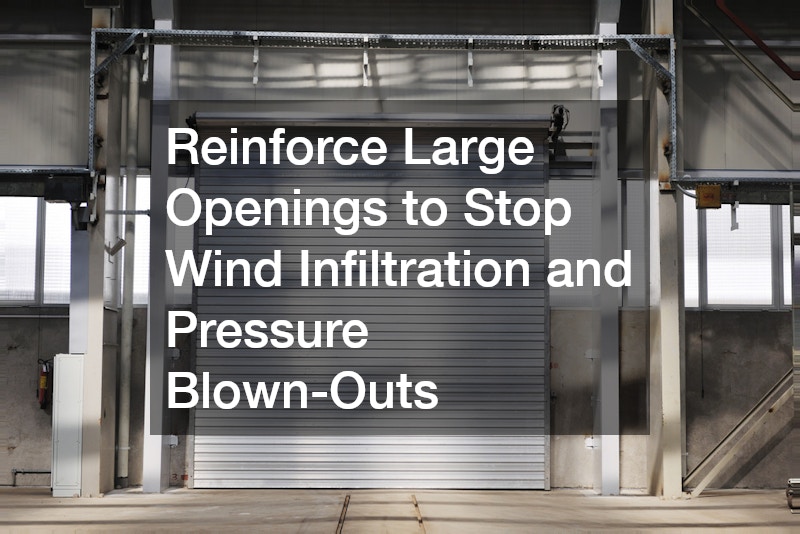 Reinforce Large Openings to Stop Wind Infiltration and Pressure Blown-Outs
