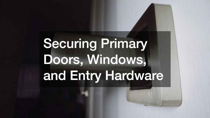 Securing Primary Doors, Windows, and Entry Hardware