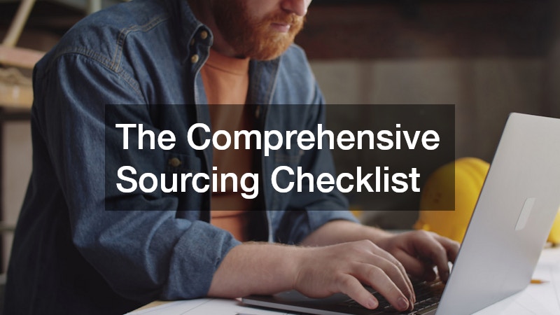 The Comprehensive Sourcing Checklist