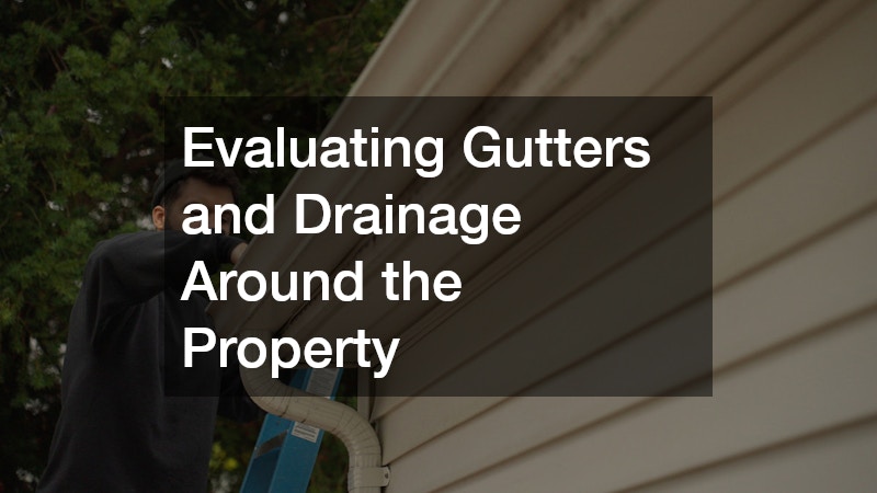 Evaluating Gutters and Drainage Around the Property