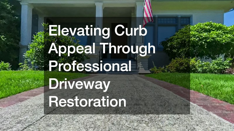 Elevating Curb Appeal Through Professional Driveway Restoration