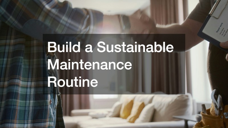 Build a Sustainable Maintenance Routine