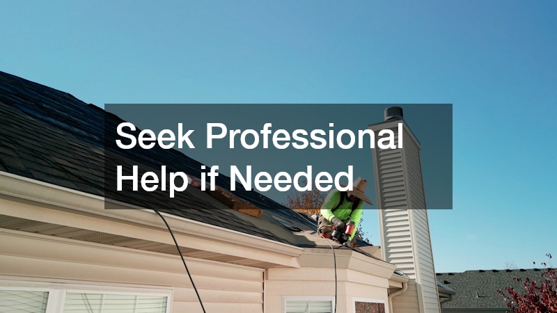 Seek Professional Help if Needed